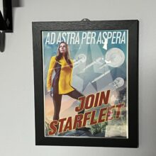 Join Starfleet - 8x10 Framed Print with glass- Ad Astra Per Aspera