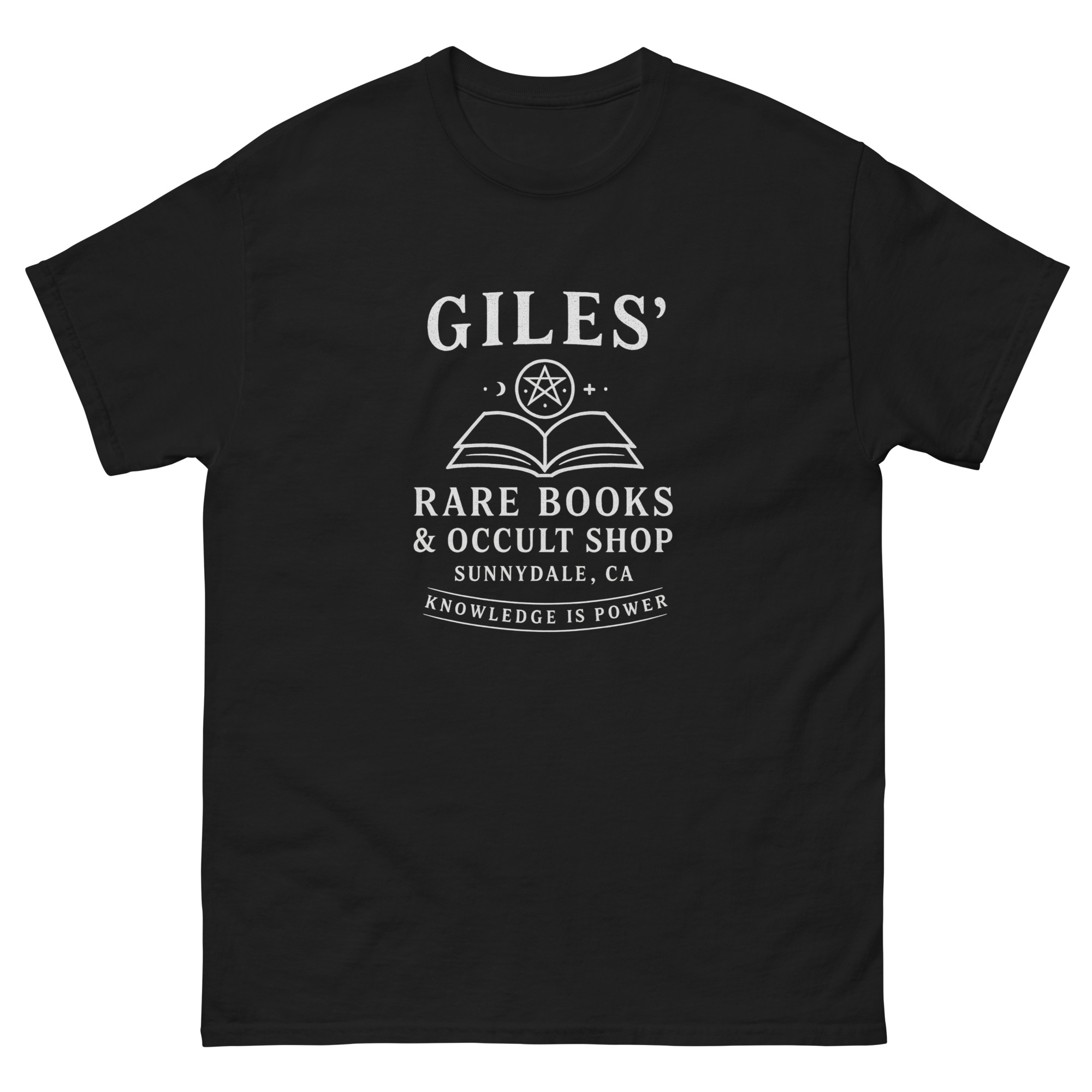 Giles’ Rare Books & Occult Shop – Sunnydale Tee | Buffy-Inspired Shirt