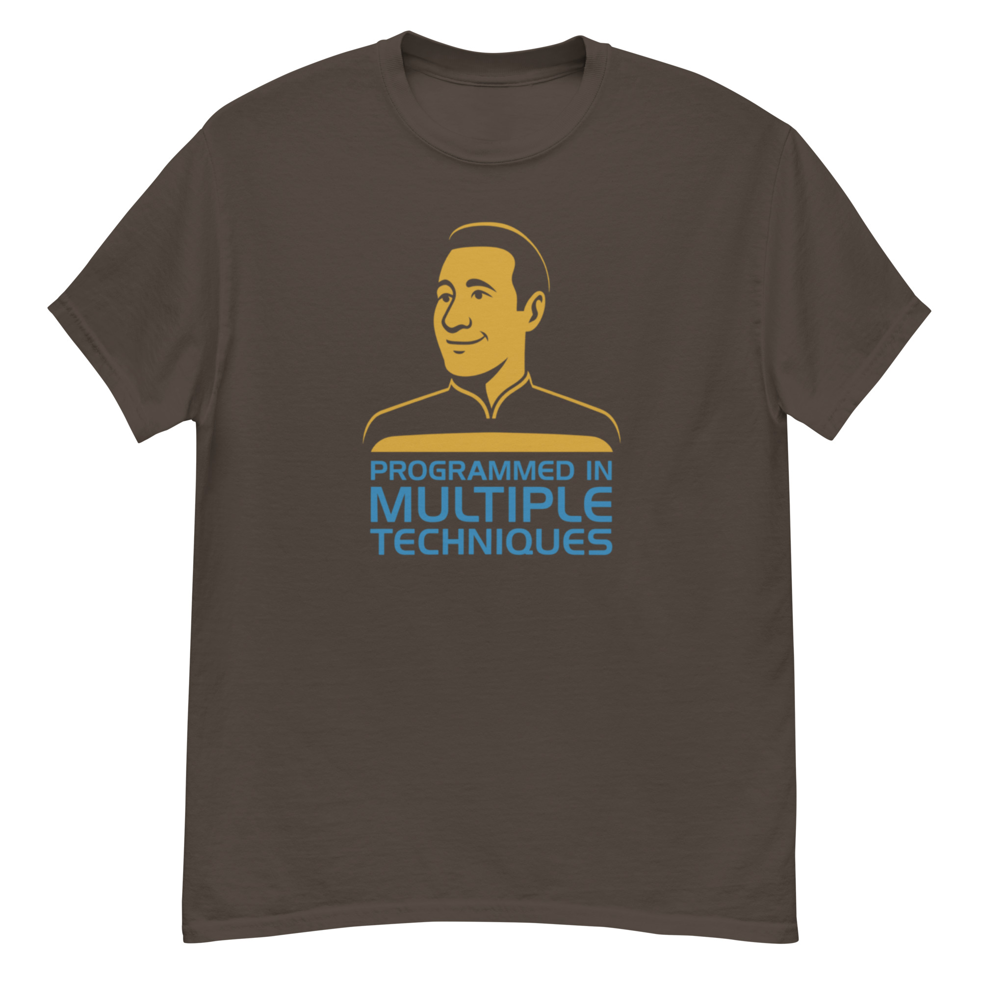 Programmed in Multiple Techniques Shirt – Minimalist Sci-Fi Tee - Image 13