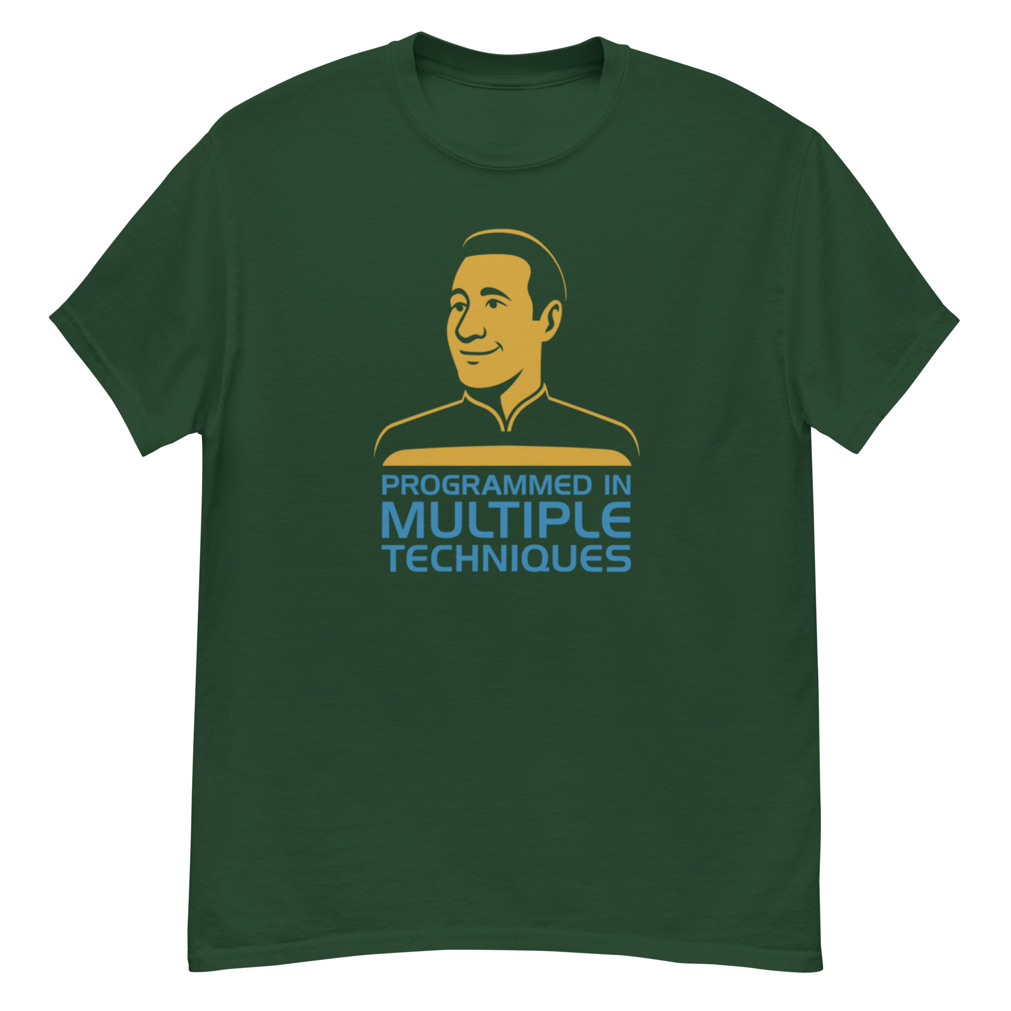Programmed in Multiple Techniques Shirt – Minimalist Sci-Fi Tee - Image 11