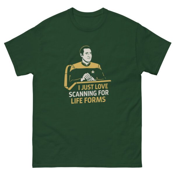 I Just Love Scanning for Life Forms Shirt – Minimalist Sci-Fi Tee - Image 12