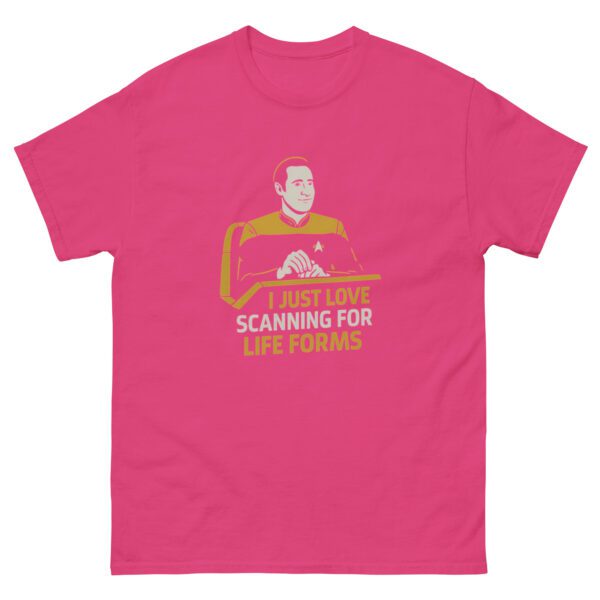 I Just Love Scanning for Life Forms Shirt – Minimalist Sci-Fi Tee - Image 21