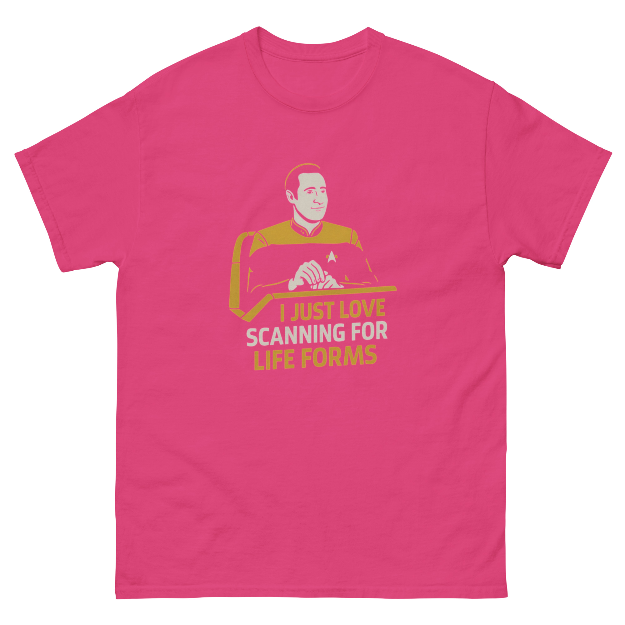 I Just Love Scanning for Life Forms Shirt – Minimalist Sci-Fi Tee - Image 21