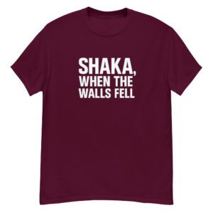“Shaka, When the Walls Fell” – Sci-Fi Parody Tee | Unisex Cotton Shirt Inspired by Classic Episode