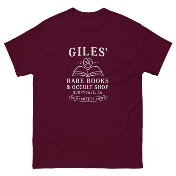 Giles’ Rare Books & Occult Shop – Sunnydale Tee | Buffy-Inspired Shirt - Image 2