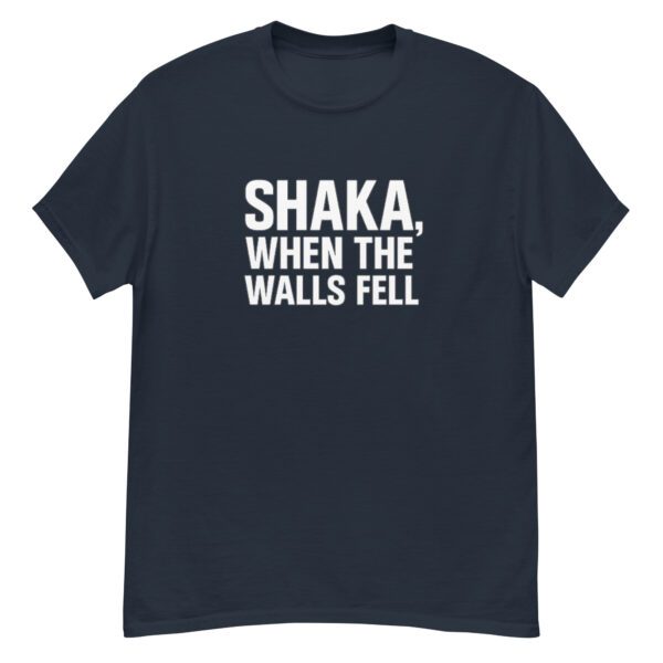 “Shaka, When the Walls Fell” – Sci-Fi Parody Tee | Unisex Cotton Shirt Inspired by Classic Episode - Image 5