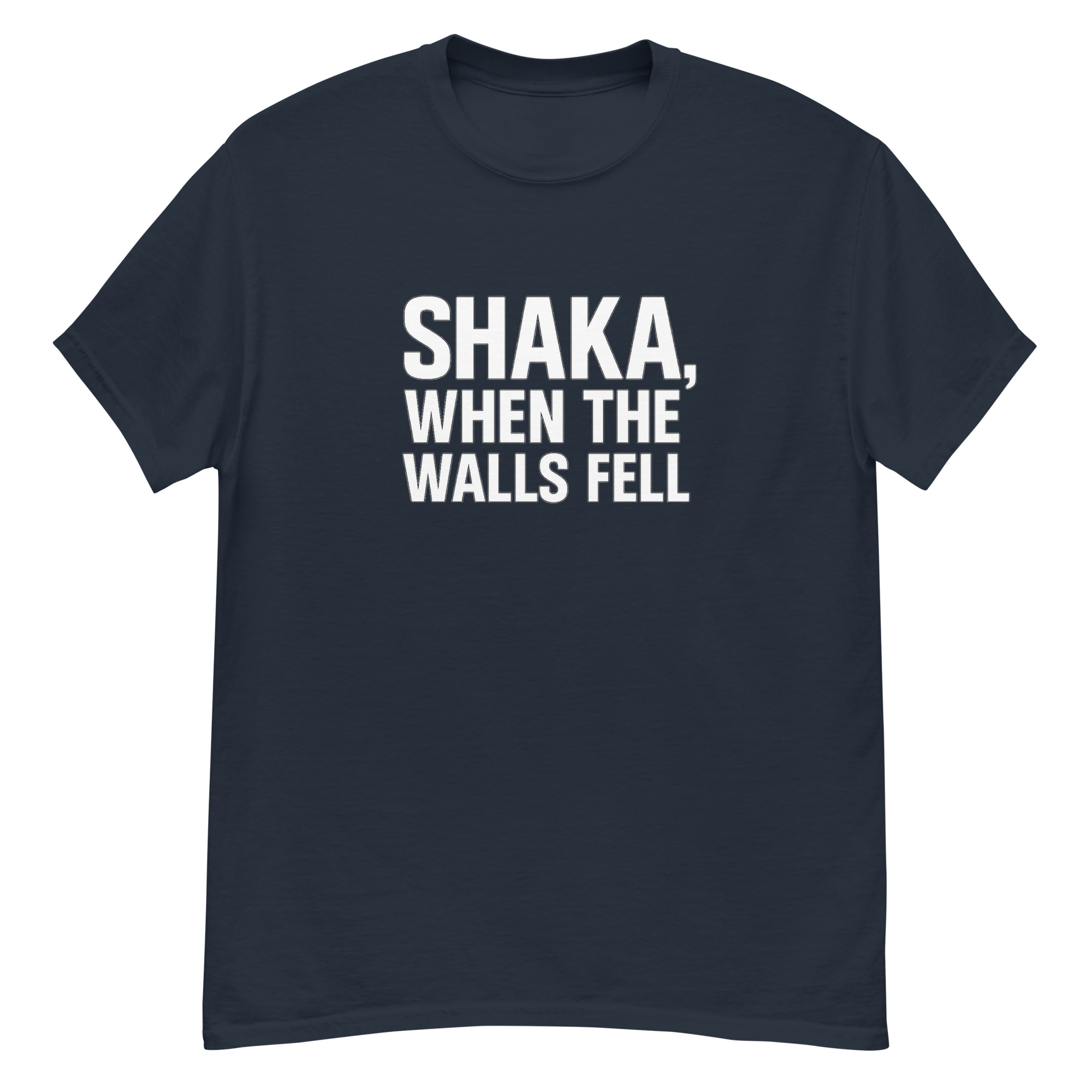 “Shaka, When the Walls Fell” – Sci-Fi Parody Tee | Unisex Cotton Shirt Inspired by Classic Episode - Image 5
