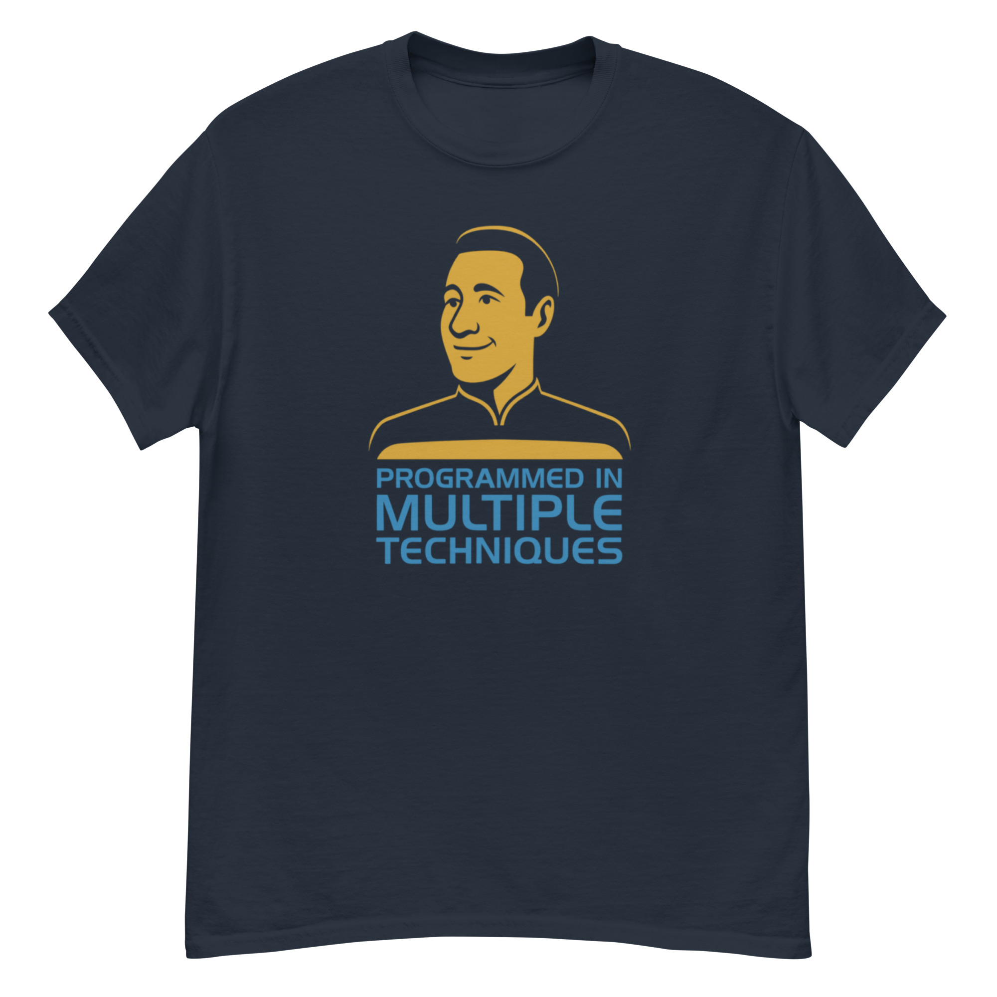 Programmed in Multiple Techniques Shirt – Minimalist Sci-Fi Tee - Image 5