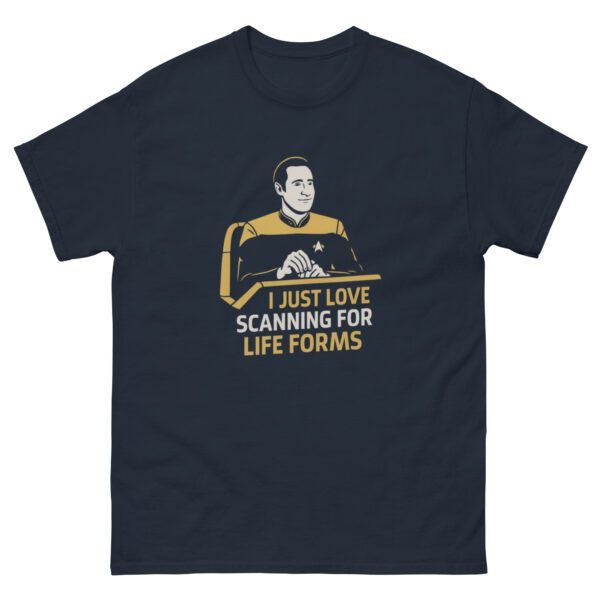 I Just Love Scanning for Life Forms Shirt – Minimalist Sci-Fi Tee - Image 6