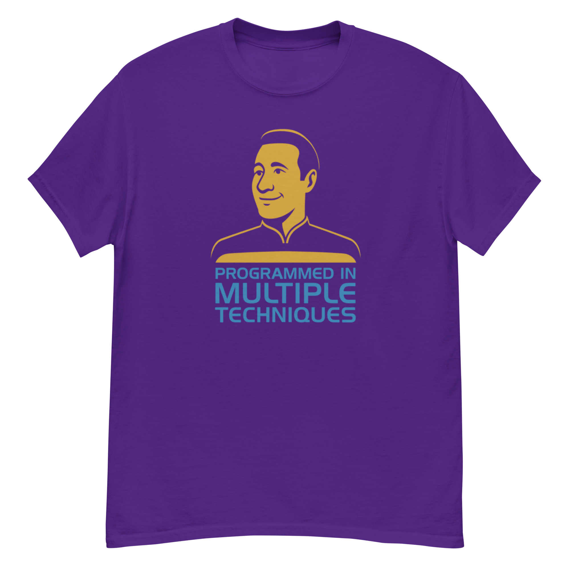 Programmed in Multiple Techniques Shirt – Minimalist Sci-Fi Tee - Image 7