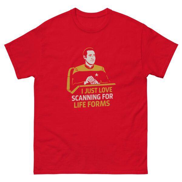 I Just Love Scanning for Life Forms Shirt – Minimalist Sci-Fi Tee - Image 10