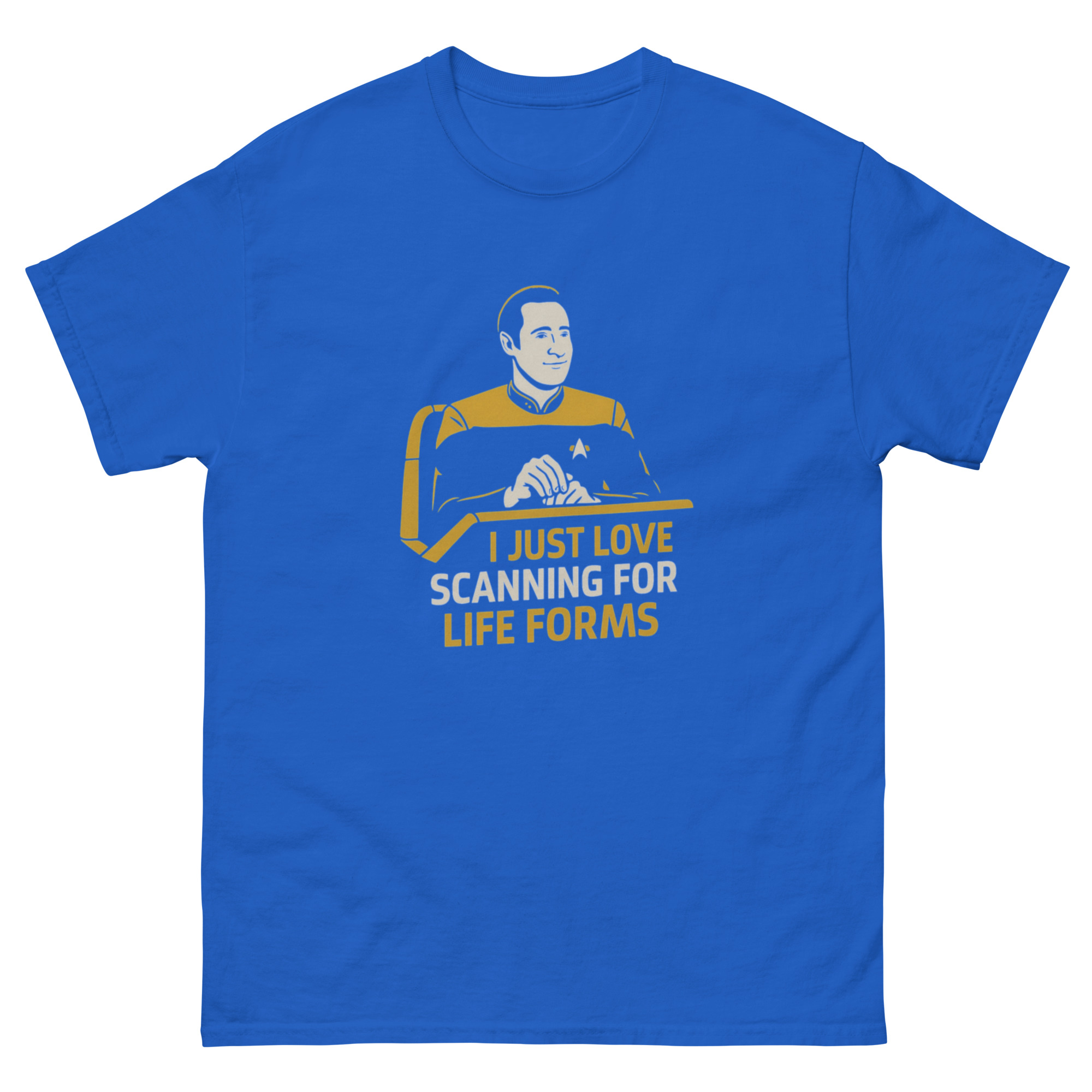 I Just Love Scanning for Life Forms Shirt – Minimalist Sci-Fi Tee - Image 17