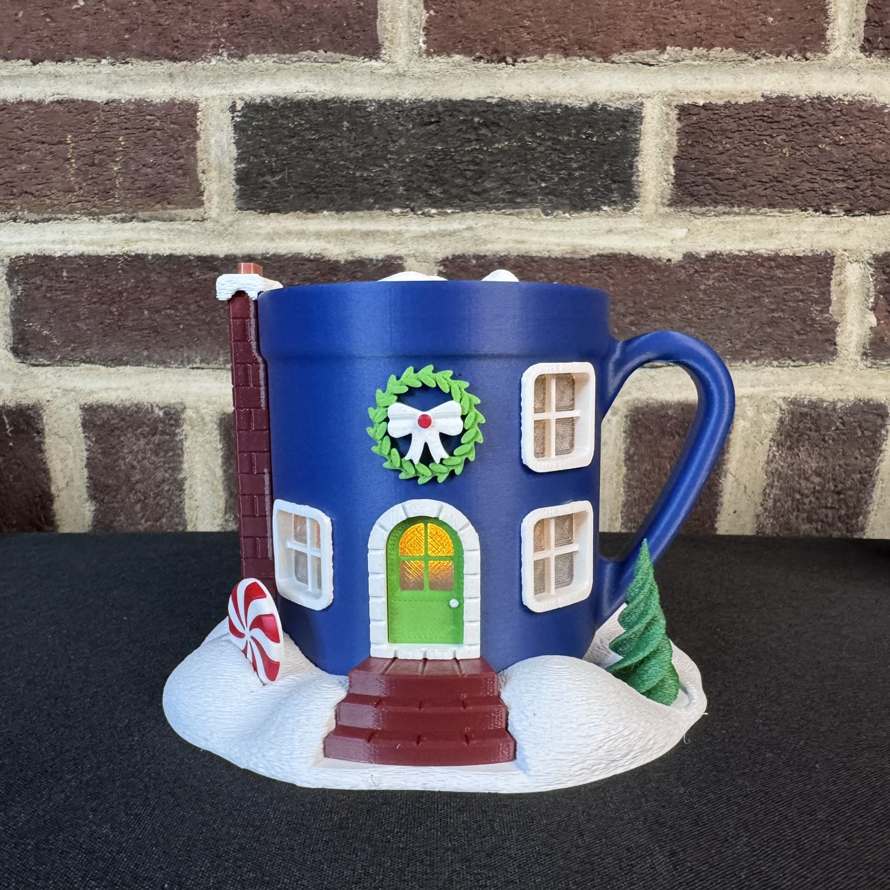 Christmas Fairy House Mug – Light-Up Holiday Cottage (LED Tea Light Included) - Image 2