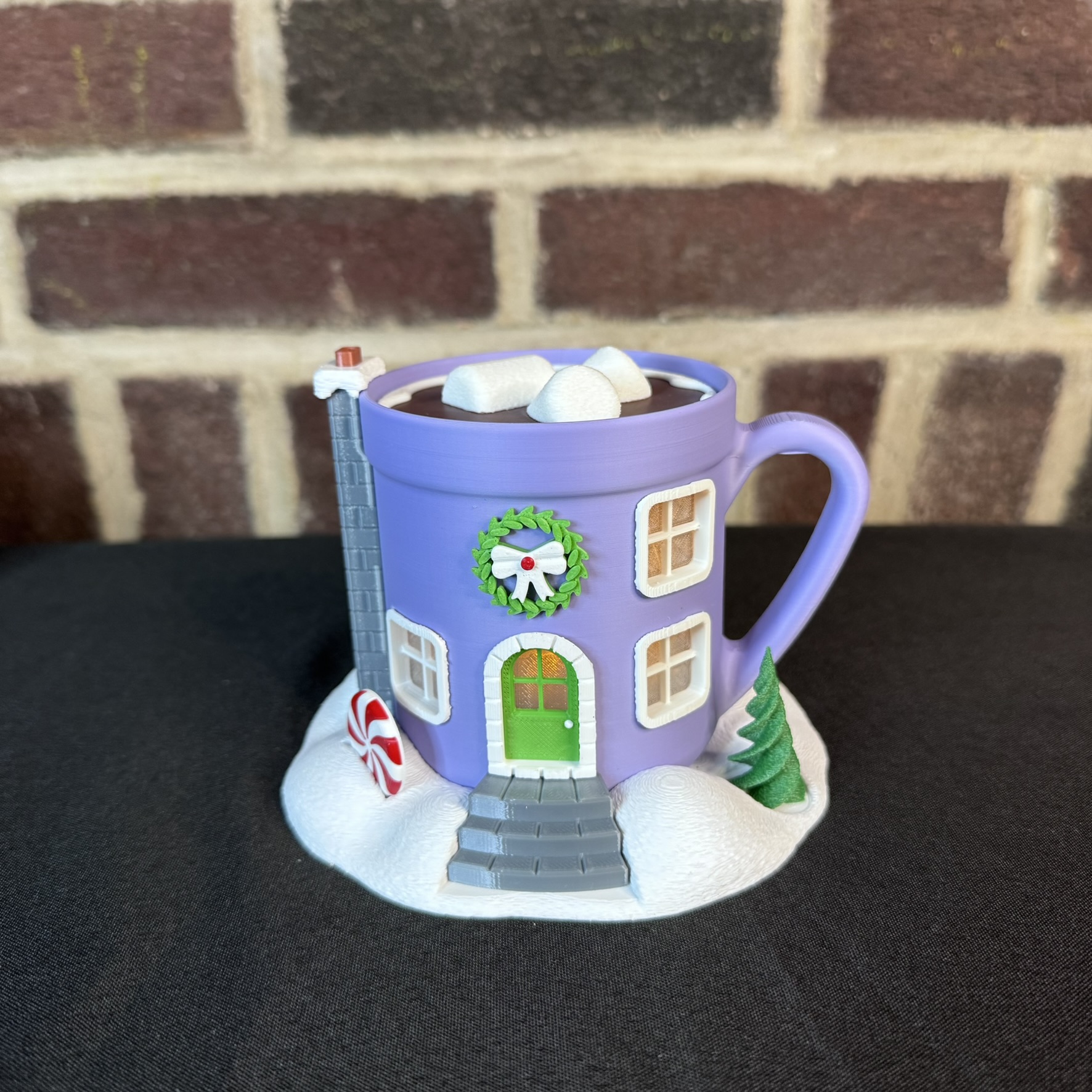 Christmas Fairy House Mug – Light-Up Holiday Cottage (LED Tea Light Included) - Image 5