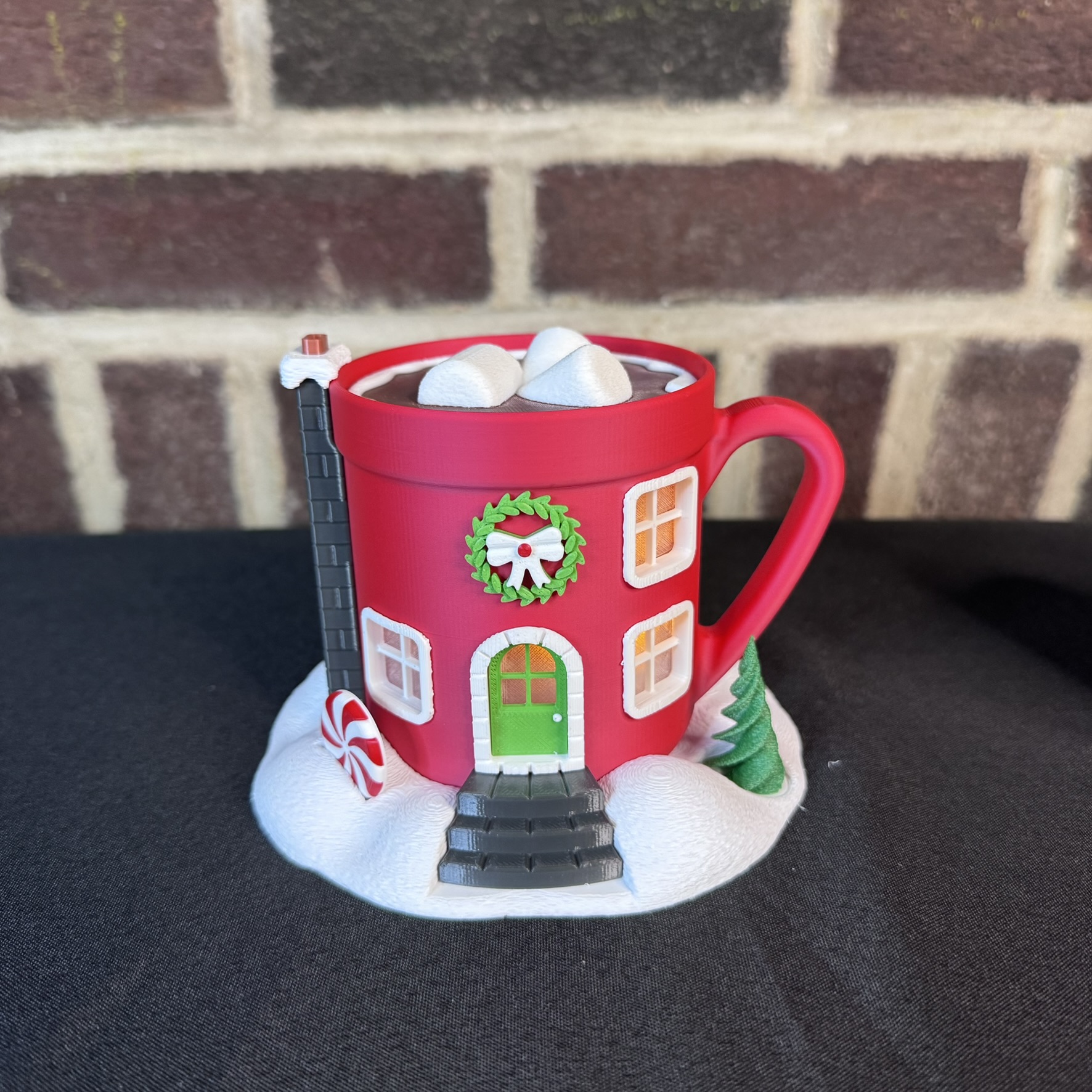 Christmas Fairy House Mug – Light-Up Holiday Cottage (LED Tea Light Included) - Image 6