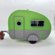 Retro Camper Birdhouse – Modern Outdoor Bird House for Backyard & Garden