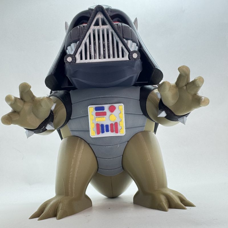 bowser vader mashup figure front view