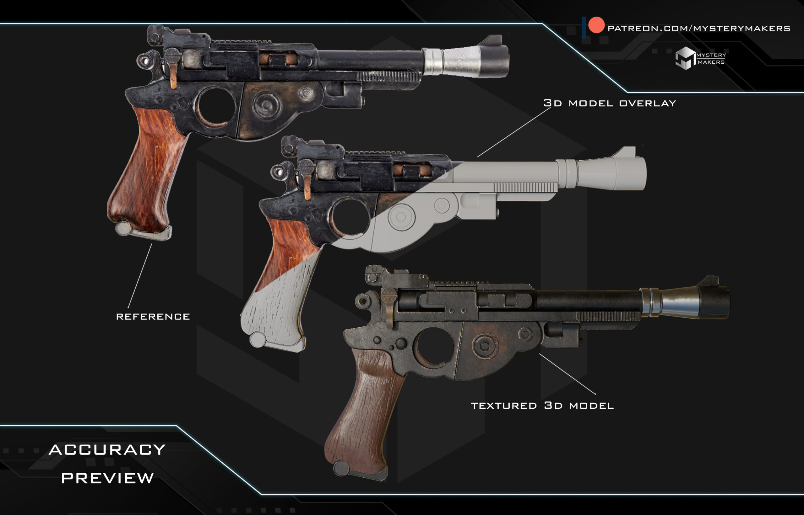 IB-94 Blaster Pistol Replica (1:1 Scale) | DIY Kit & Finished Prop - Image 10