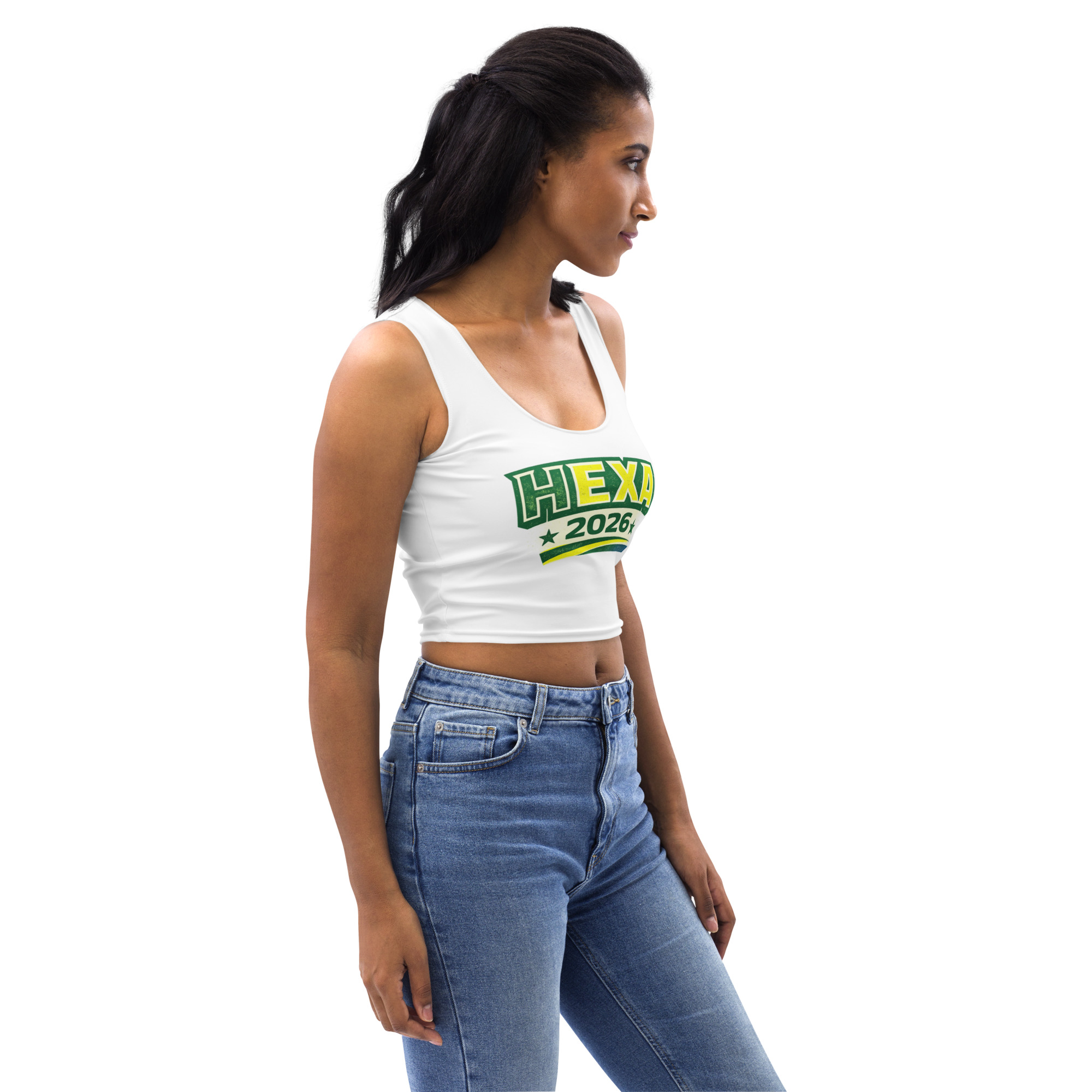 World Cup Tee - Brazil - Hexa 2026 - Crop Top - Image 4