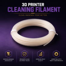 Premium 3D Printer Cleaning Filament - 5 Meter Pack - Made by Rice 3D Studio